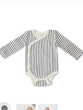 Pehr | Striped Navy and White Baby One-Piece Bodysuit